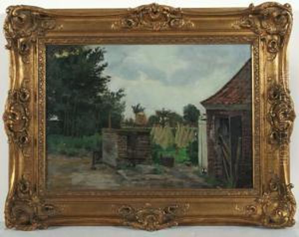 Blick Auf Einen Alten Oil Painting by Heinrich Hermanns