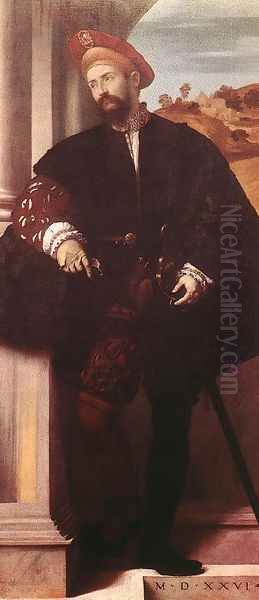 Portrait of a Man Oil Painting by Moretto Da Brescia