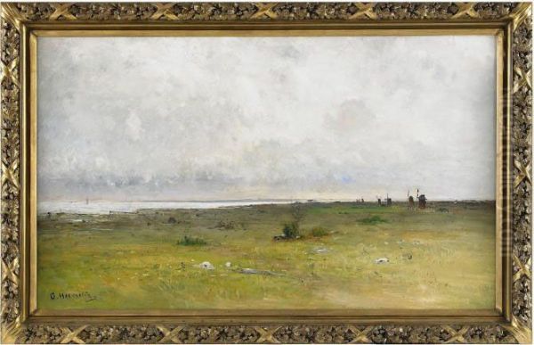 Landskap - Oland Oil Painting by Olof Hermelin