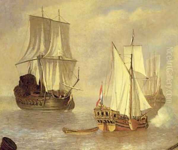 The Landing of the Prince of Orange Oil Painting by Peter Monamy