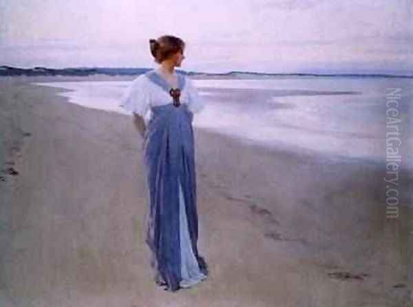 The Seashore 1900 Oil Painting by William Henry Margetson