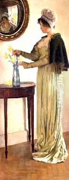 Harbingers of Spring 1911 Oil Painting by William Henry Margetson