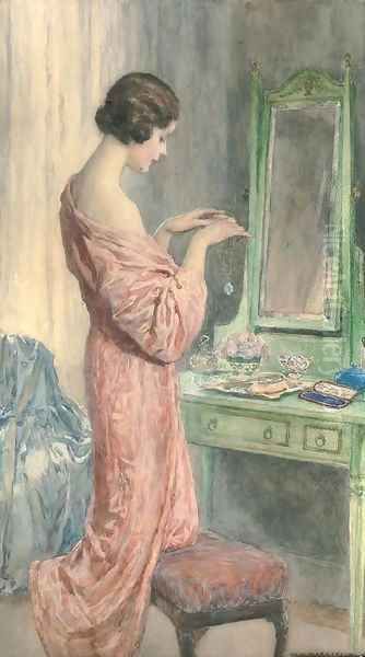 The precious gift Oil Painting by William Henry Margetson