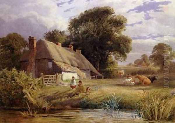 Summer Afternoon Oil Painting by John Henry Mole