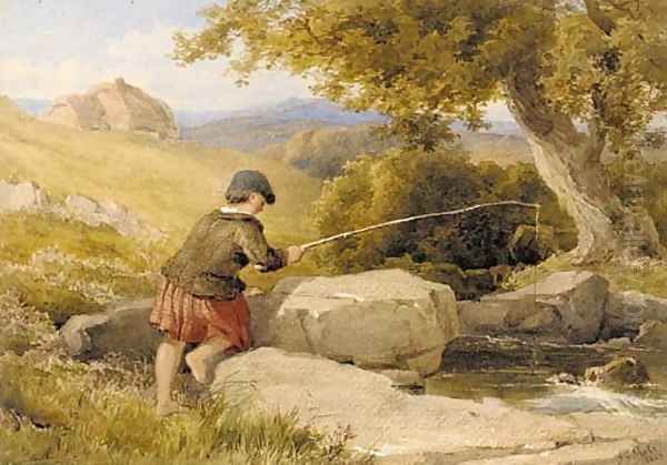 The young fisherboy Oil Painting by John Henry Mole