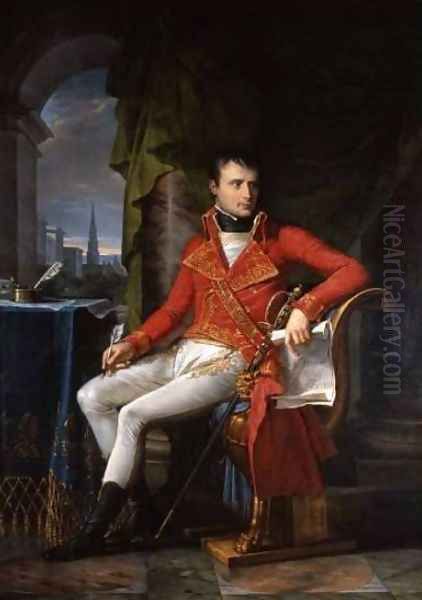 Napoleon Bonaparte, First Consul Oil Painting by Charles Meynier