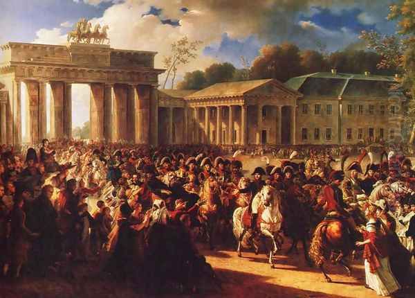 Napoleon in Berlin Oil Painting by Charles Meynier