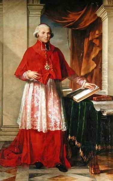 Portrait of Cardinal Joseph Fesch Oil Painting by Charles Meynier