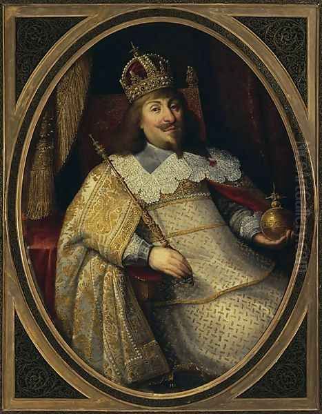 Coronation Portrait of Ladislaus IV Vasa Oil Painting by Bartolomeus Milwitz