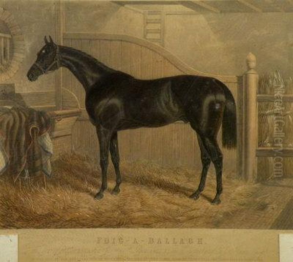 Foig-a-ballagh Winner Of The Doncaster Great St. Leger Oil Painting by John Frederick Herring Snr