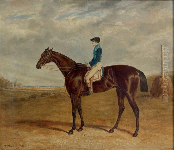 Jockey Sur Son Cheval Oil Painting by John Frederick Herring Snr