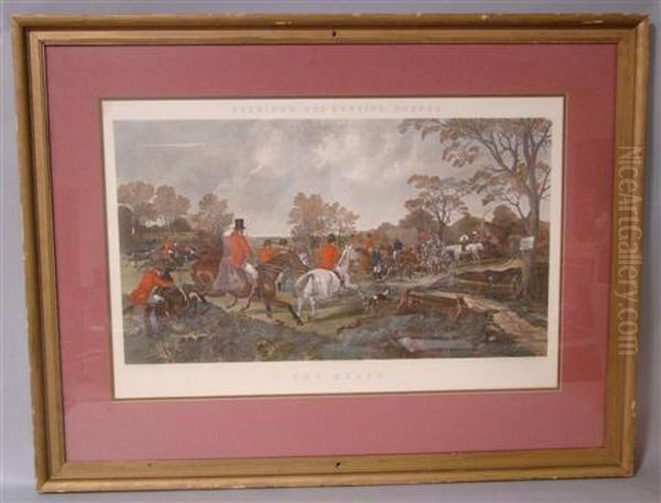 Herring's Fox Hunting Scenes - The Death Oil Painting by John Frederick Herring Snr