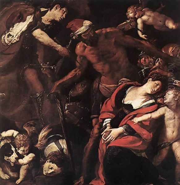 Martyrdom of Sts Seconda and Rufina 1620-25 Oil Painting by Pier Francesco Mazzuchelli (see Morazzone)