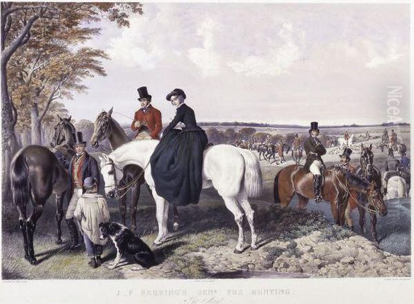 Fox Hunting Oil Painting by John Frederick Herring Snr