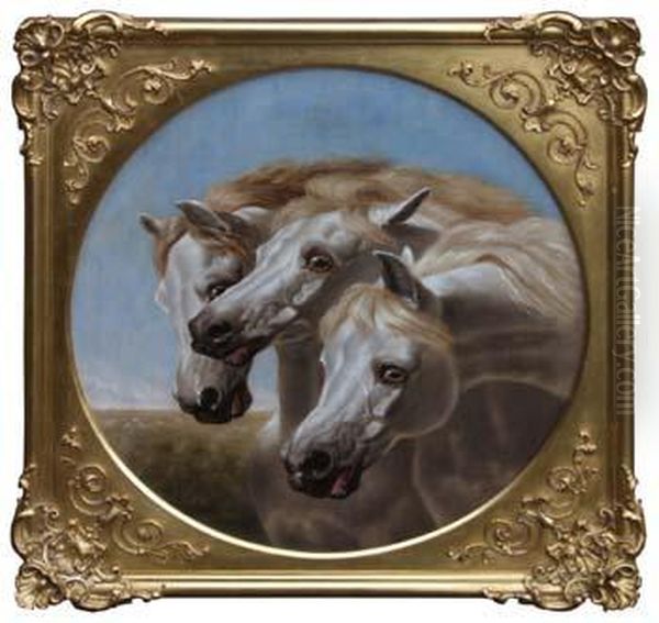 Pharaoh's Horses Oil Painting by John Frederick Herring Snr