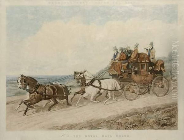 The Royal Mail Coach Oil Painting by John Frederick Herring Snr