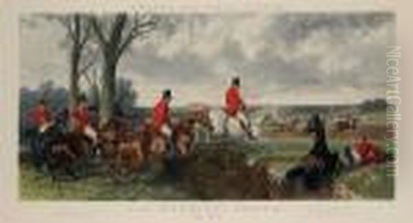 Fox Hunting Oil Painting by John Frederick Herring Snr