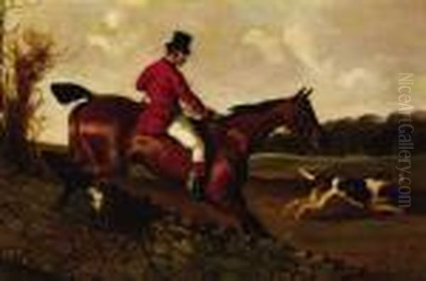 Fox Hunt Oil Painting by John Frederick Herring Snr