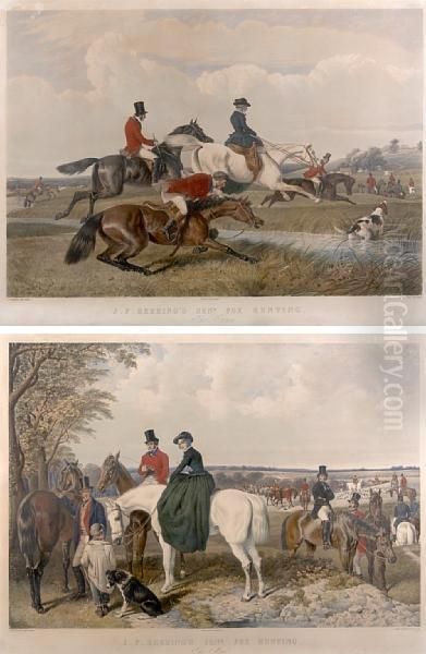 Fox Hunting Oil Painting by John Frederick Herring Snr