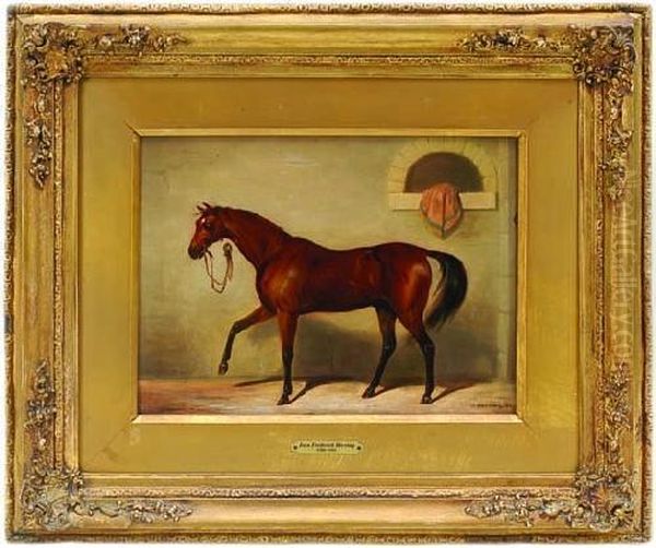 Caballo De Caceria En El Establo Oil Painting by John Frederick Herring Snr