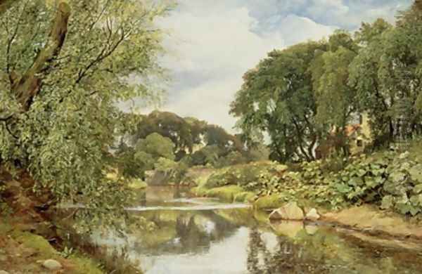 The Water of Leith 1853 Oil Painting by Horatio McCulloch