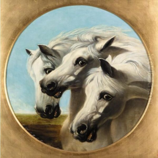 Pharaoh's Horses Oil Painting by John Frederick Herring Snr