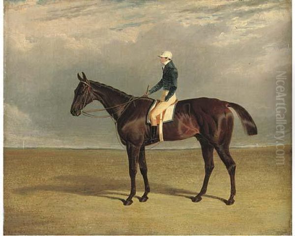 Margrave With J. Robinson Up Oil Painting by John Frederick Herring Snr