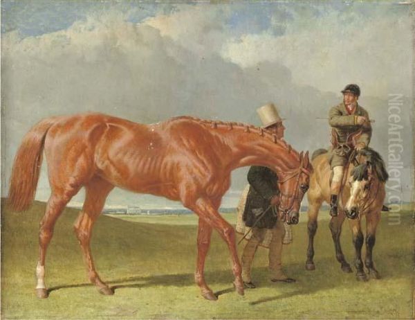 Bribery Held By Alec Taylor Sen. Oil Painting by John Frederick Herring Snr