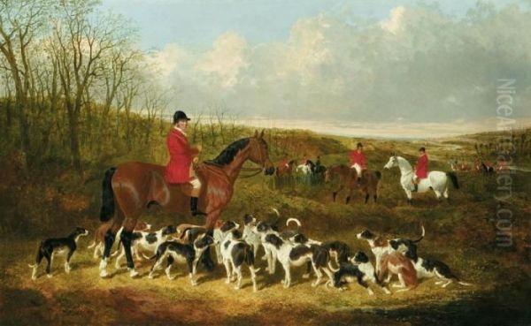 The Cotswold Hunt Oil Painting by John Frederick Herring Snr