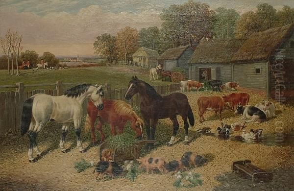 Country Life. Oil Painting by John Frederick Herring Snr