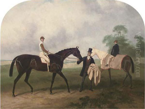 Portrait Of A Jockey Up Oil Painting by John Frederick Herring Snr