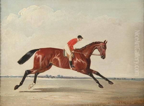 Sir J. Hawley's 'teddington,' J. Marson Up Oil Painting by John Frederick Herring Snr