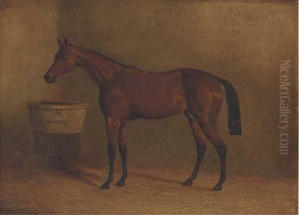 Musjid, Winner Of The Derby 1859; And Beeswing Oil Painting by John Frederick Herring Snr