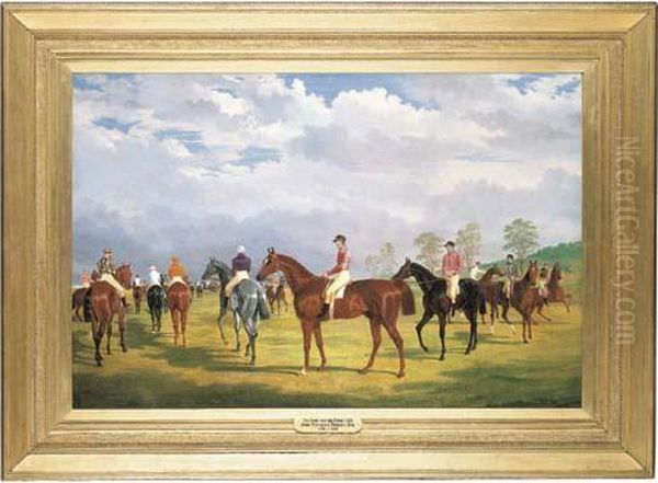 The Start For The Derby Oil Painting by John Frederick Herring Snr