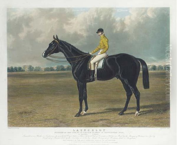 Launcelot, Winner Of The Great St. Leger Stakes At Doncaster Oil Painting by John Frederick Herring Snr