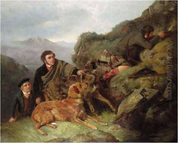 In The Highlands Oil Painting by John Frederick Herring Snr