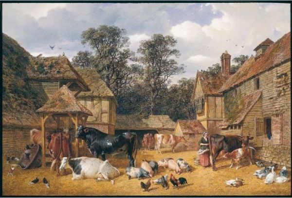 Summer Oil Painting by John Frederick Herring Snr