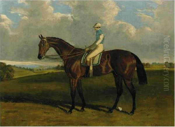 The Earl Of Chesterfield's Don John, Winner Of The 1838 St. Leger Oil Painting by John Frederick Herring Snr