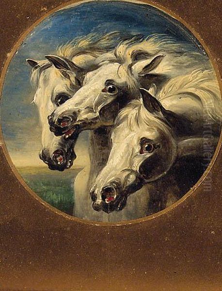 Pharoah's Horses Oil Painting by John Frederick Herring Snr