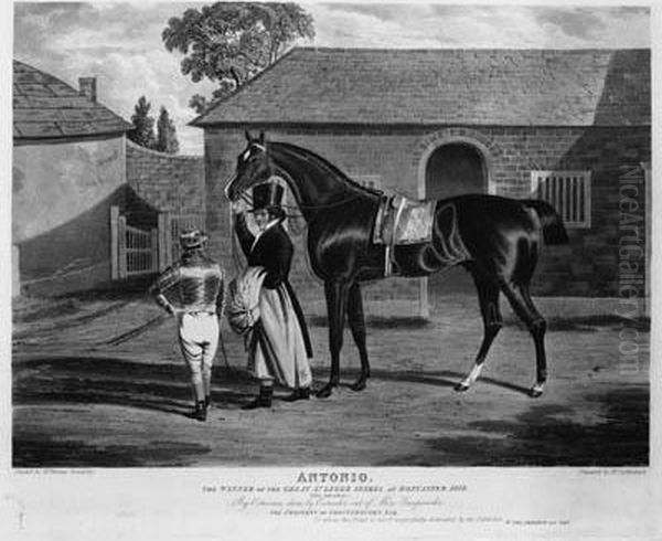 The Winner Of The Great St. Leger Stakes At Doncaster 1819 Oil Painting by John Frederick Herring Snr