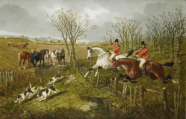 O'er The Sticks Oil Painting by John Frederick Herring Snr