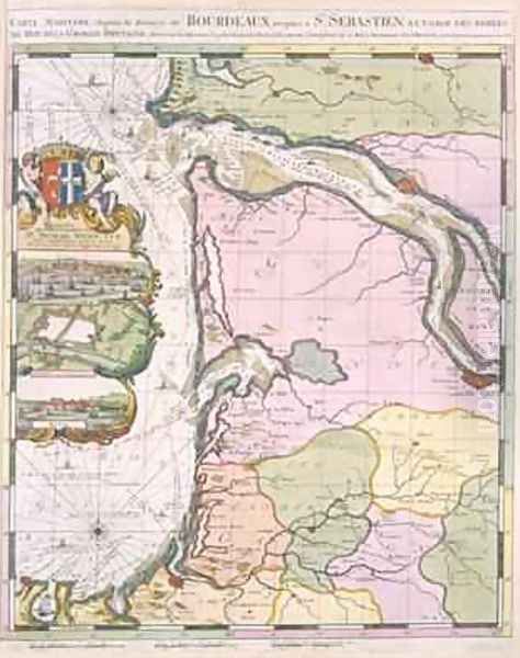 La Naptune Francois ou Atlas des Cartes Marines 1693 Oil Painting by Pierre (Pieter) Mortier