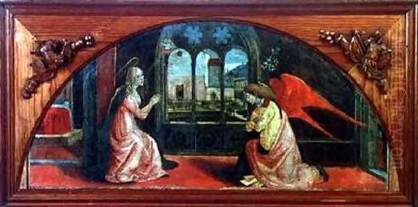 Annunciation Oil Painting by or di Giovanni Monte del Fora