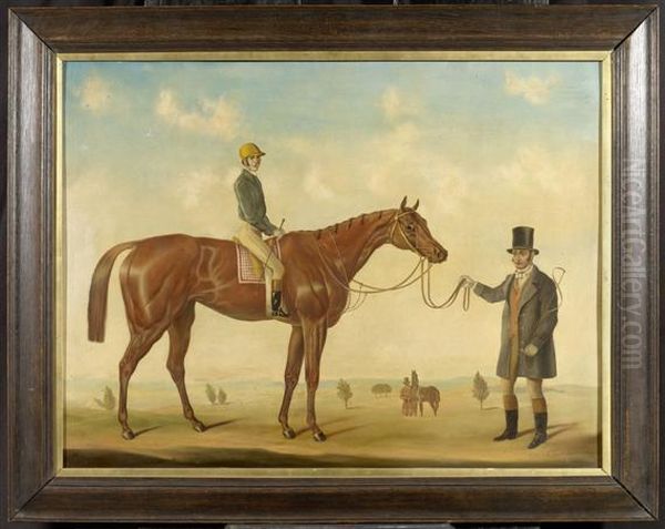 Gentleman On Horseback Oil Painting by John Frederick Herring Snr