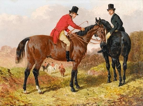 At The Meet Oil Painting by John Frederick Herring Snr