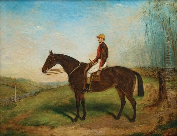 Jockey Oil Painting by John Frederick Herring Snr