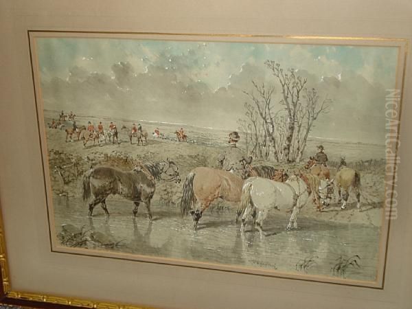 Hunting Scenes Oil Painting by John Frederick Herring Snr