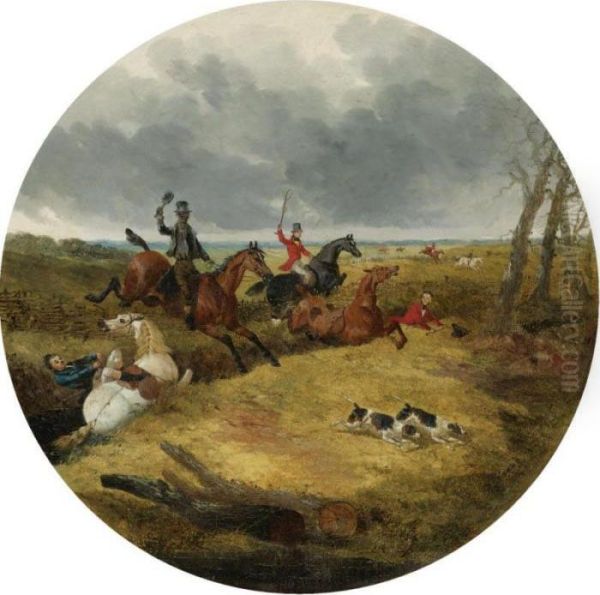 The 1852 Sweepstakes Oil Painting by John Frederick Herring Snr