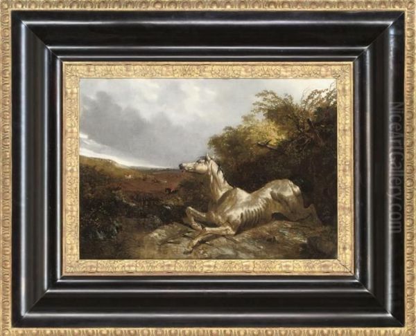 The Runaway Oil Painting by John Frederick Herring Snr