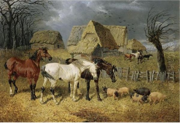 The Coming Storm Oil Painting by John Frederick Herring Snr